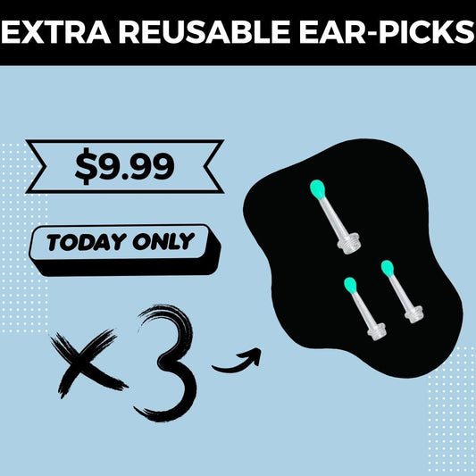 3 x Extra Reusable Ear-picks
